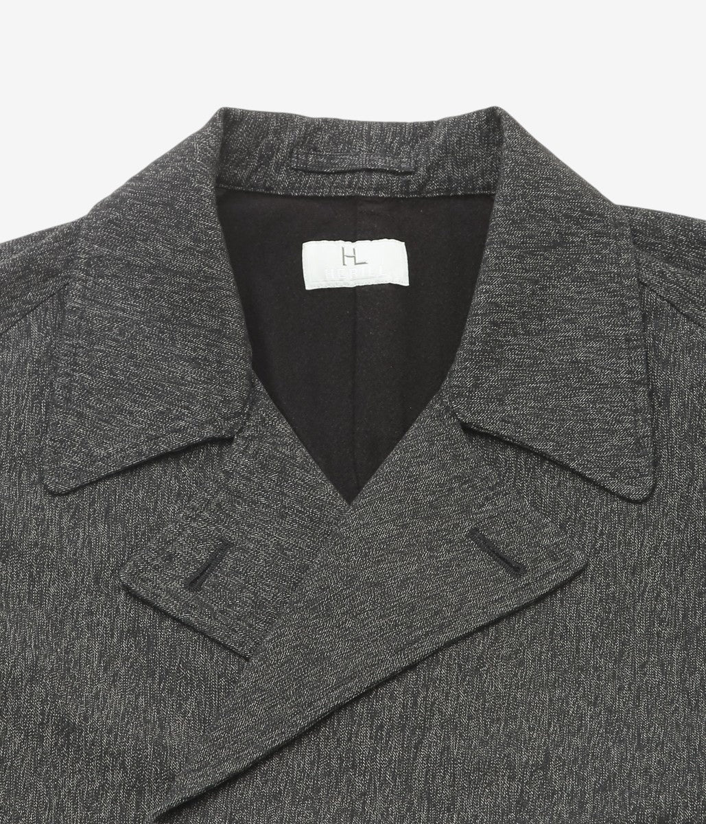 Herill 26AW BLACK CHAMBRAY CLASSIC COAT
