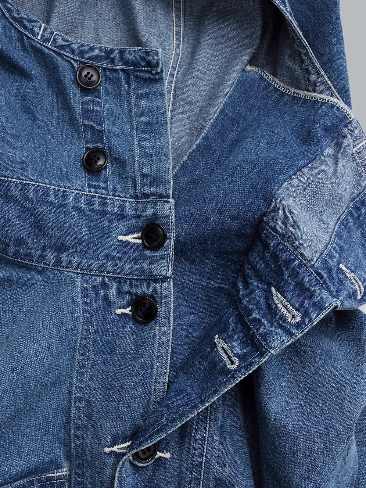 New Manual 26AW U.S. NAVY SALVAGE PARKA DENIM