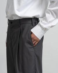 Graphpaper / Wooly Cotton Twill Wide Tapered Slacks