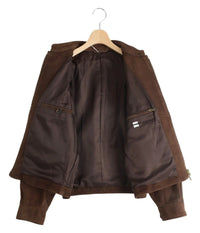 blurhms 26AW Sheep Suede Racer Jacket
