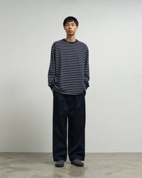 Graphpaper / Tri Spun Border Long Sleeve Tee