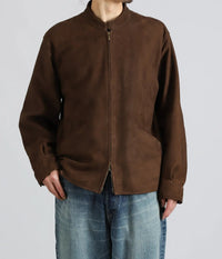 blurhms 26AW Sheep Suede Racer Jacket