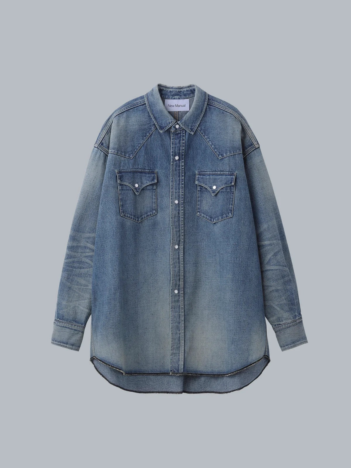 New Manual 26AW LV DENIM BIG WESTERN SHIRTS