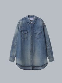 New Manual 26AW LV DENIM BIG WESTERN SHIRTS