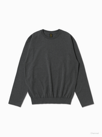 BATONER 26AW  BLOWSING CREW NECK LONG SLEEVE T-SHIRT