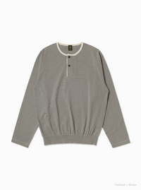 BATONER 26AW BLOWSING HENRY NECK LONG SLEEVE T-SHIRT