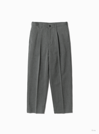 BATONER 26AW  TWEED WOOL ONE TUCK TROUSERS