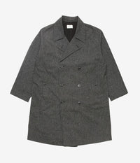Herill 26AW BLACK CHAMBRAY CLASSIC COAT