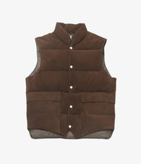 HERILL 26AW SHEEP LEATHER WOOD CHOPPERS VEST