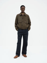 AURALEE 26AW HAIRY WOOL MOHAIR CHAMBRAY BLOUSON