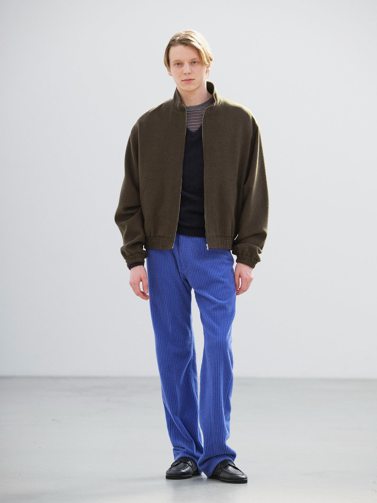 AURALEE 26AW BABY CAMEL FLANNEL ZIP BLOUSON