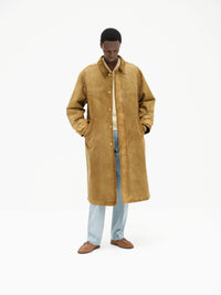 AURALEE 26AW GARMENT-DYED ORGANIC COTTON HEAVY MOLESKIN COAT