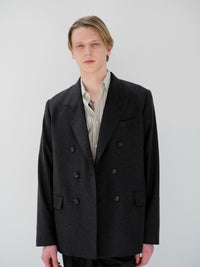 AURALEE 26AW WOOL FULLING FLANNEL DOUBLE-BREASTED JACKET