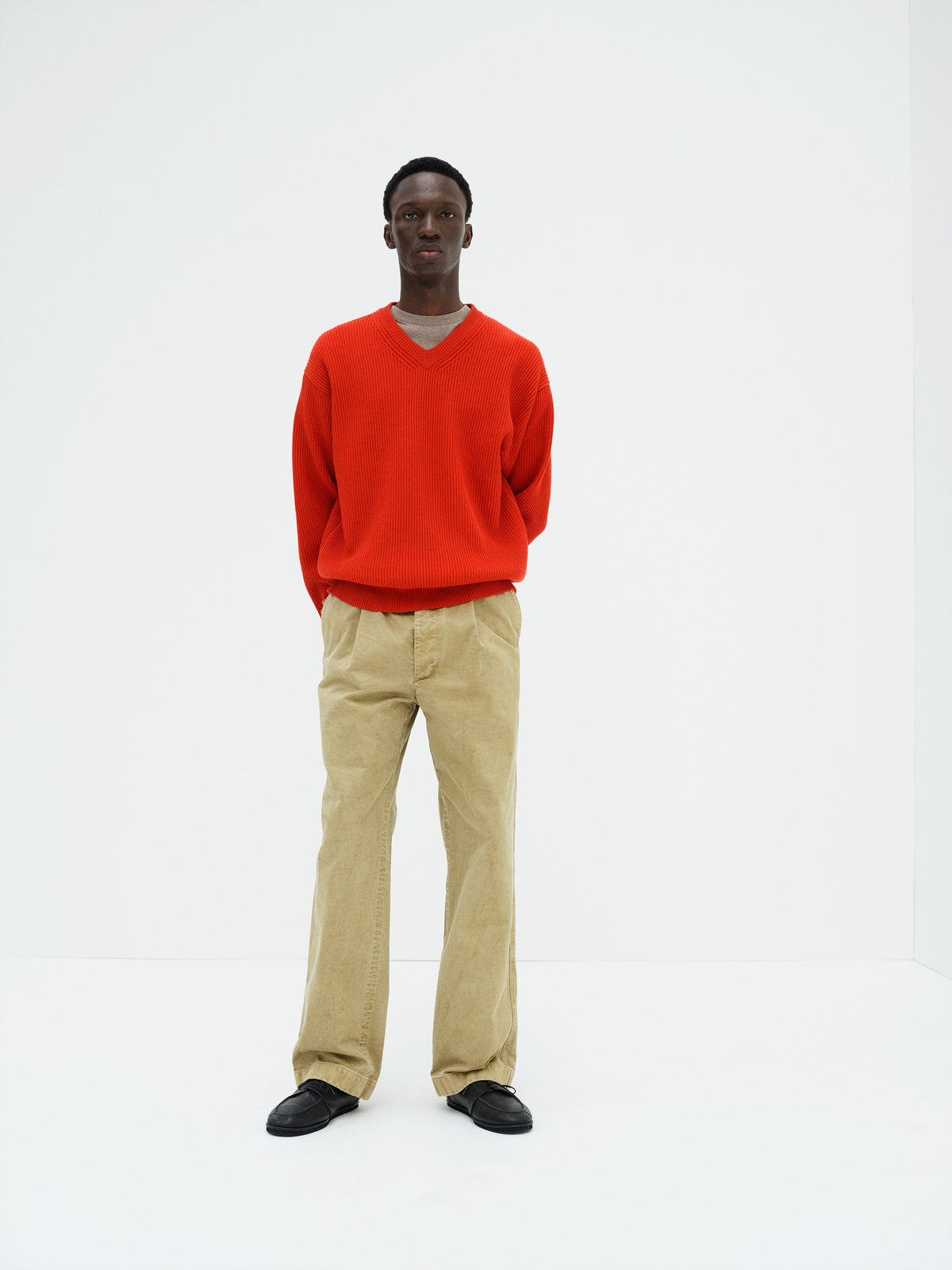 AURALEE 26AW GARMENT-DYED FINX CHINO ONE-TUCK WIDE PANTS