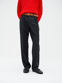 AURALEE 26AW BLUEFACED WOOL TWO-TUCK SLACKS