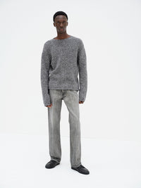 AURALEE 26AW FADED HEAVY DENIM CENTER-PLEATED PANTS