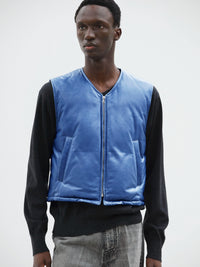 AURALEE 26AW FINE CALF LEATHER DOWN VEST