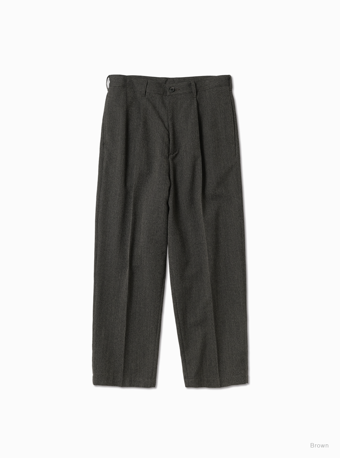 BATONER 26AW  TWEED WOOL ONE TUCK TROUSERS