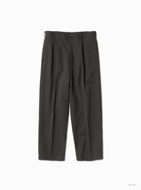 BATONER 26AW  TWEED WOOL ONE TUCK TROUSERS