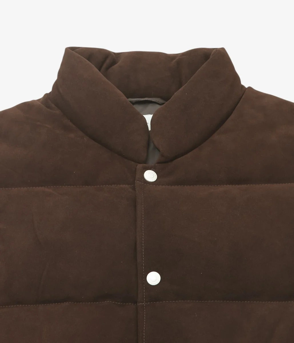 HERILL 26AW SHEEP LEATHER WOOD CHOPPERS VEST