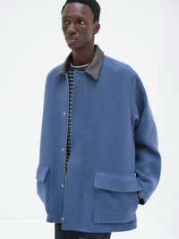 AURALEE 26AW HOMESPUN TWEED ZIP BLOUSON