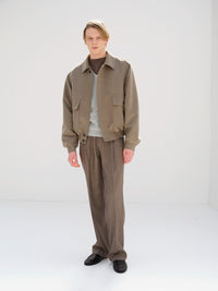 AURALEE 26AW CASHMERE MOLESKIN ZIP BLOUSON