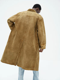 AURALEE 26AW GARMENT-DYED ORGANIC COTTON HEAVY MOLESKIN COAT