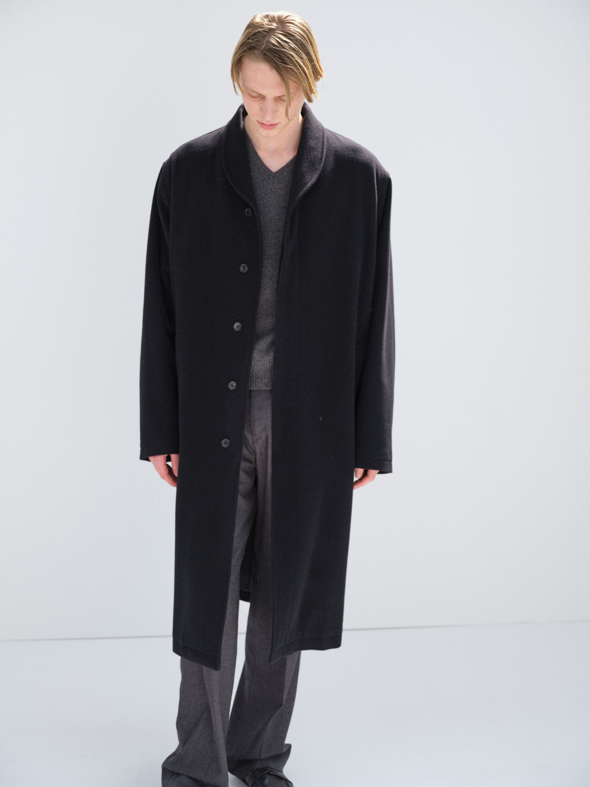 AURALEE 26AW SUPER FINE WOOL MOSSER SHAWL COLLAR COAT