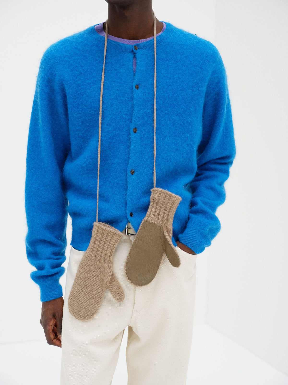 AURALEE 26AW BABY CASHMERE KNIT MITTEN