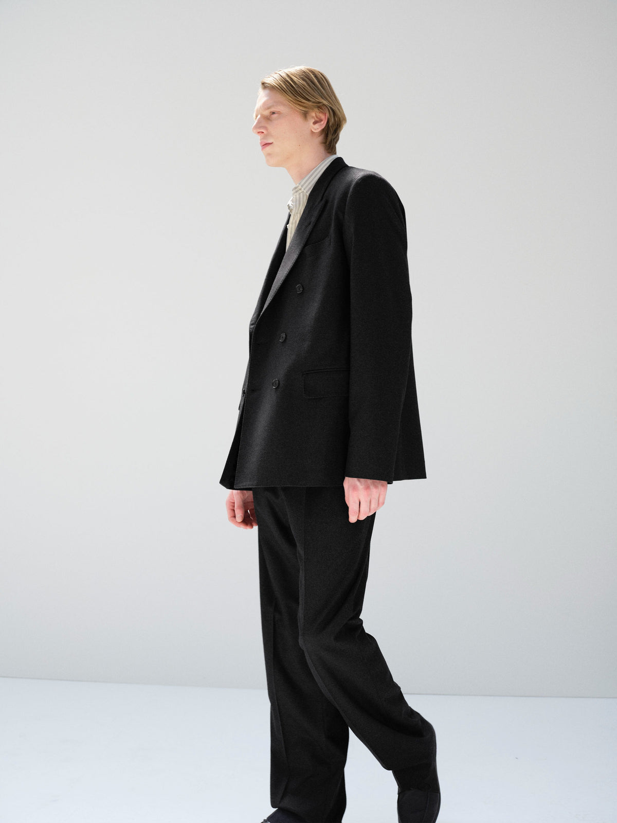 AURALEE 26AW WOOL FULLING FLANNEL DOUBLE-BREASTED JACKET