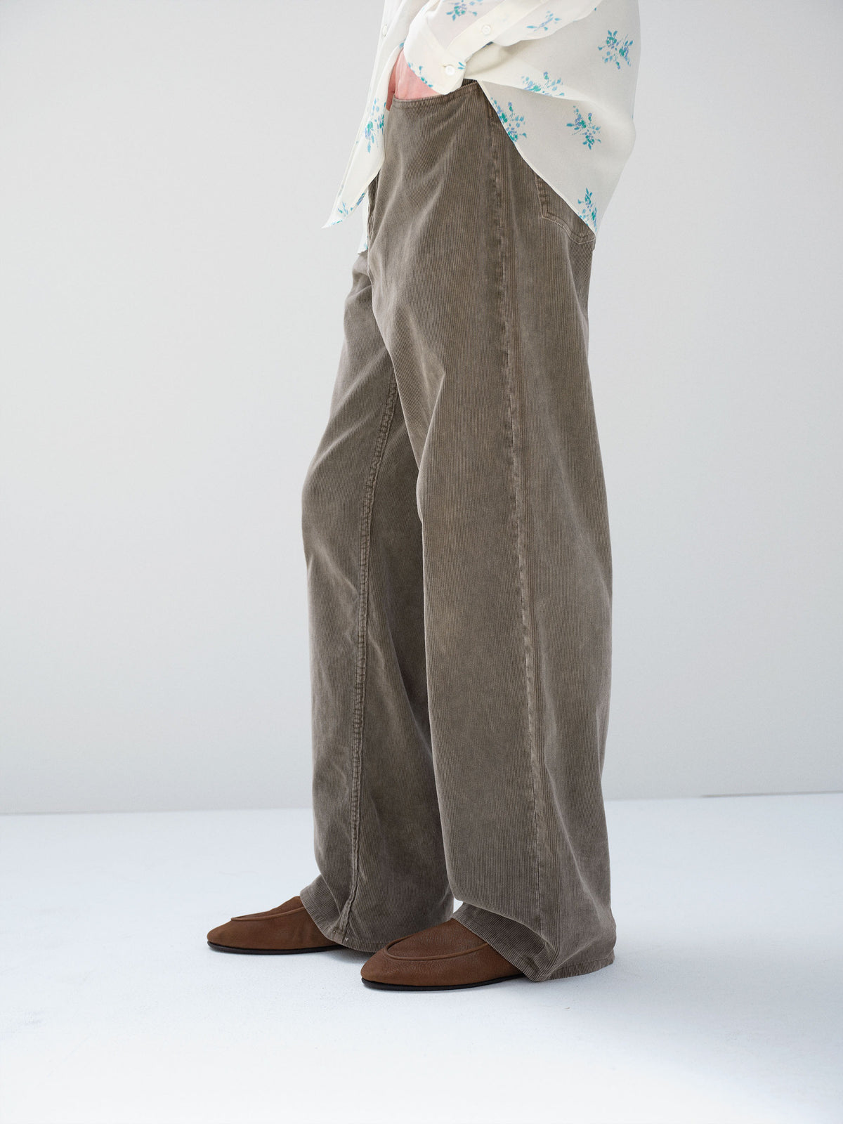 AURALEE 26AW GARMENT-DYED FINX CORDUROY 5P WIDE PANTS