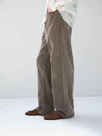 AURALEE 26AW GARMENT-DYED FINX CORDUROY 5P WIDE PANTS