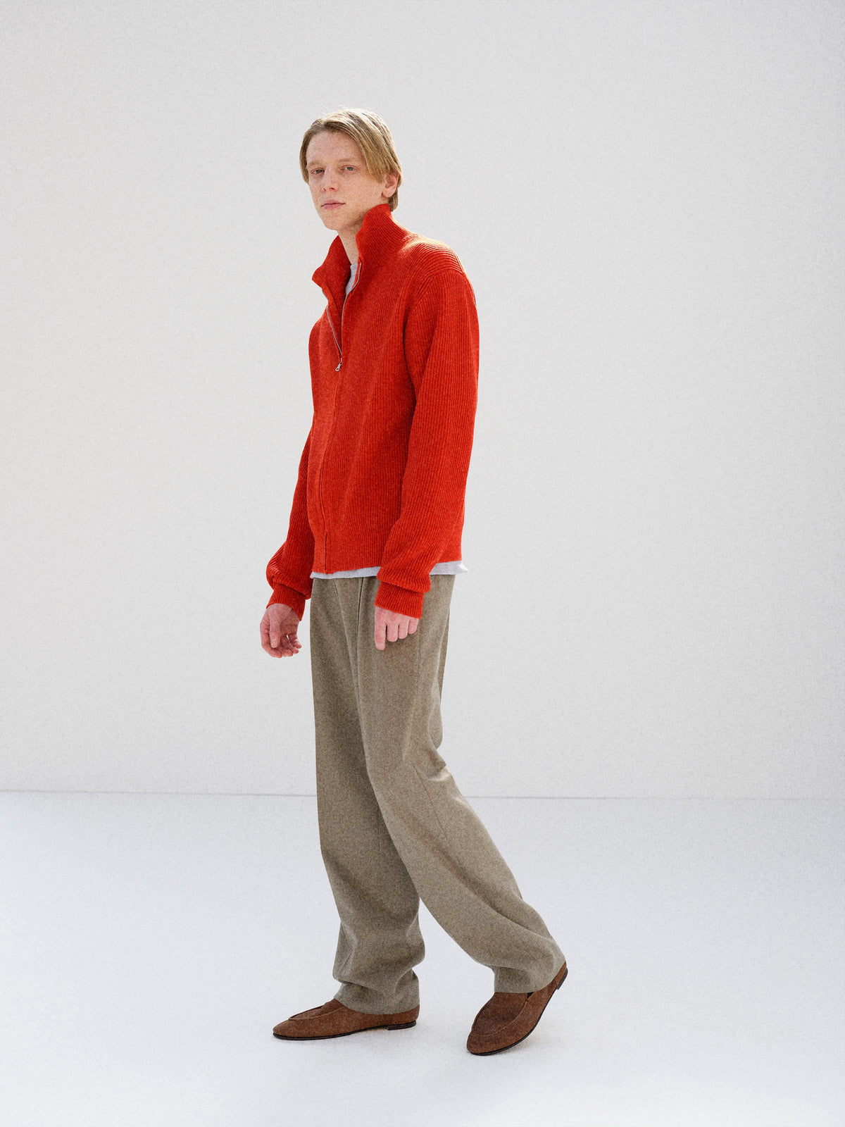 AURALEE 26AW CASHMERE MOLESKIN TWO-TUCK SLACKS