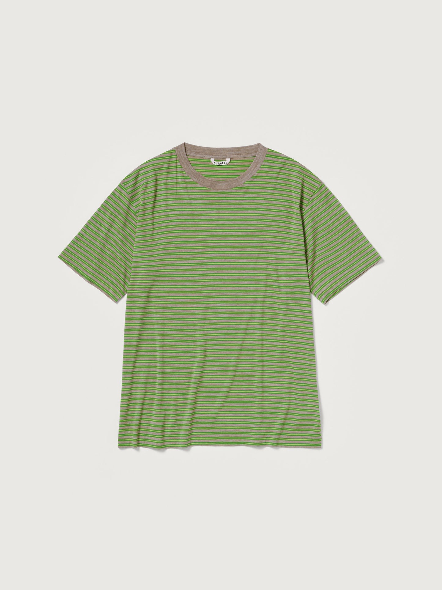 AURALEE 26AW SOFT SMOOTH WOOL STRIPE JERSEY TEE