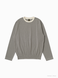 BATONER 26AW  BLOWSING CREW NECK LONG SLEEVE T-SHIRT