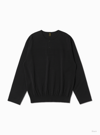 BATONER 26AW BLOWSING HENRY NECK LONG SLEEVE T-SHIRT