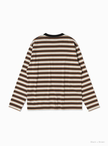 BATONER 26AW  GRADATION CREW NECK LONG SLEEVE T-SHIRT