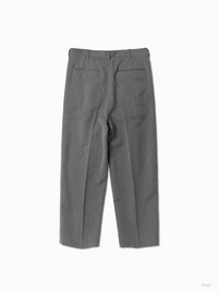 BATONER 26AW  TWEED WOOL ONE TUCK TROUSERS