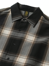 BATONER 26AW  OMBRE CHECK REGULAR COLLAR SHIRT