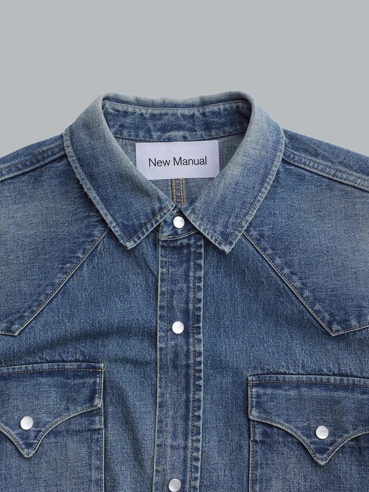 New Manual 26AW LV DENIM BIG WESTERN SHIRTS