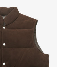 HERILL 26AW SHEEP LEATHER WOOD CHOPPERS VEST