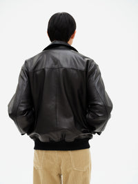 AURALEE 26AW TEXTURED LAMB LEATHER BLOUSON