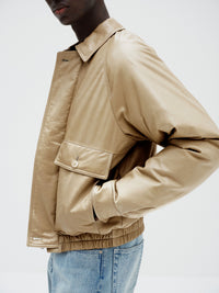 AURALEE 26AW FINE CALF LEATHER DOWN BLOUSON