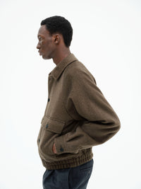 AURALEE 26AW HAIRY WOOL MOHAIR CHAMBRAY BLOUSON