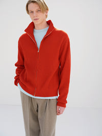AURALEE 26AW SUPER FINE WOOL RIB KNIT ZIP CARDIGAN