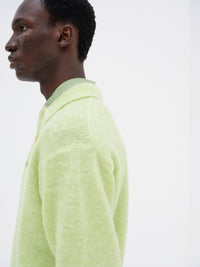 AURALEE 26AW BRUSHED SUPER KID MOHAIR KNIT POLO