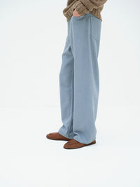 AURALEE 26AW SILK NEP DENIM 5P WIDE PANTS