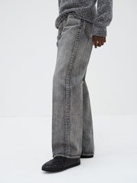 AURALEE 26AW FADED HEAVY DENIM CENTER-PLEATED PANTS