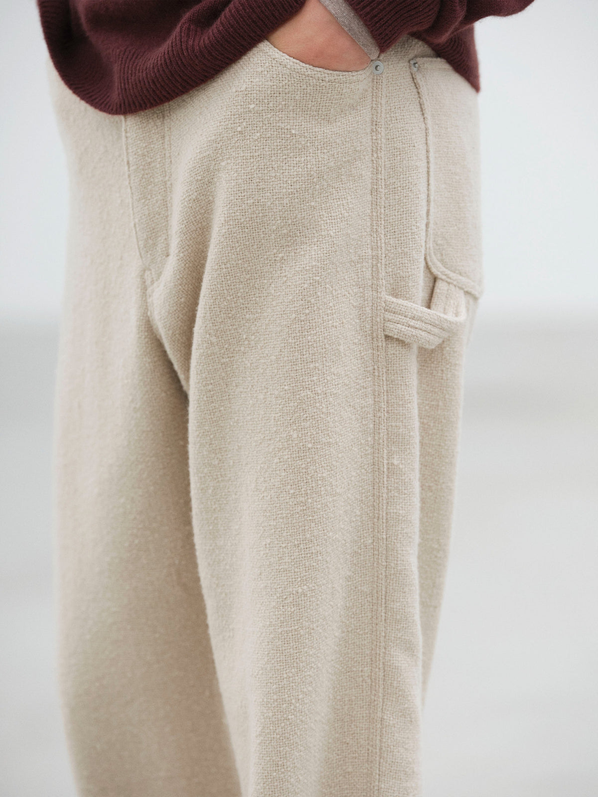 AURALEE 26AW HOMESPUN TWEED PAINTER PANTS