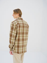 AURALEE 26AW CASHMERE SILK CHECKED FLANNEL BIG SHIRT